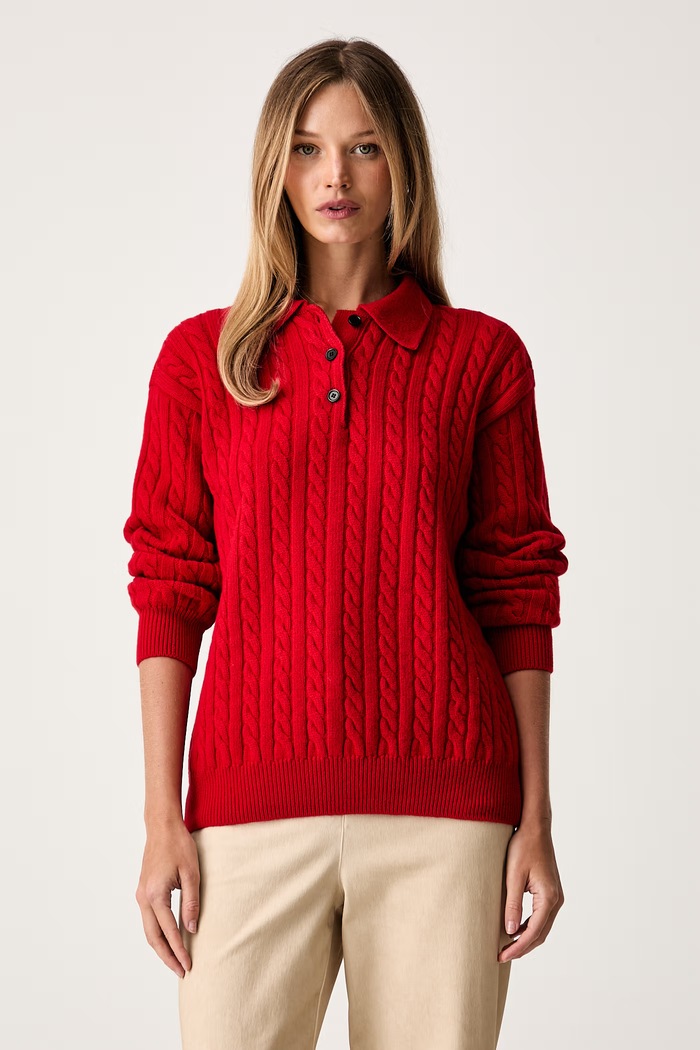 MSGM πουλόβερ γυναικείο μάλλινο κόκκινο 4141MDM197.267758