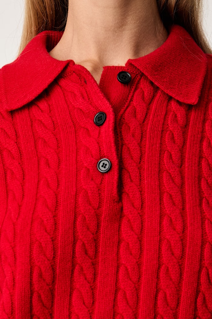 MSGM πουλόβερ γυναικείο μάλλινο 4141MDM197.267758 κόκκινο