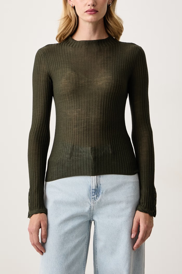 Sweter damski wełniany Patrizia Pepe 8K0420.K034 zielony