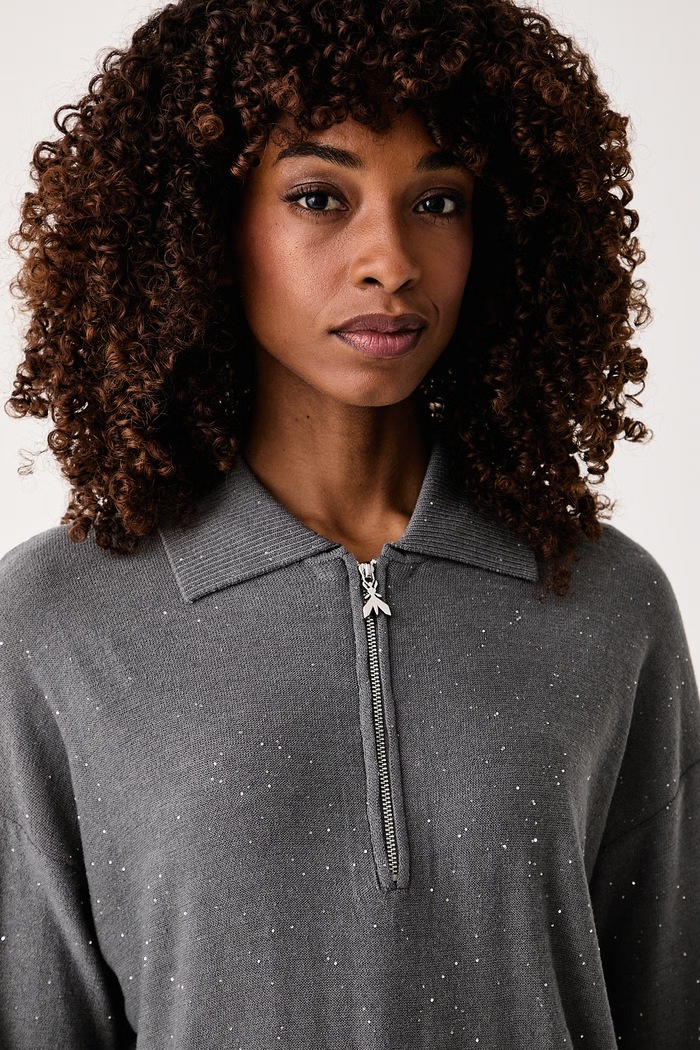 Patrizia Pepe sweter damski szary 8K0394.KK008