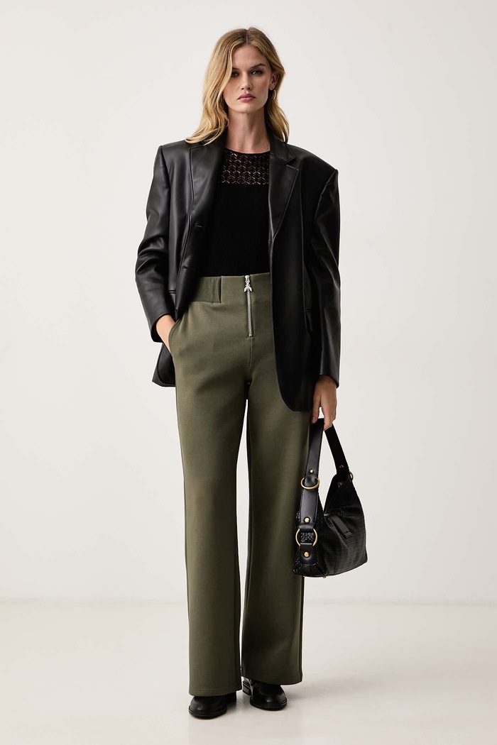 Patrizia Pepe Sweter damski z wiskozą 8K0380.KK014 czarny AW26