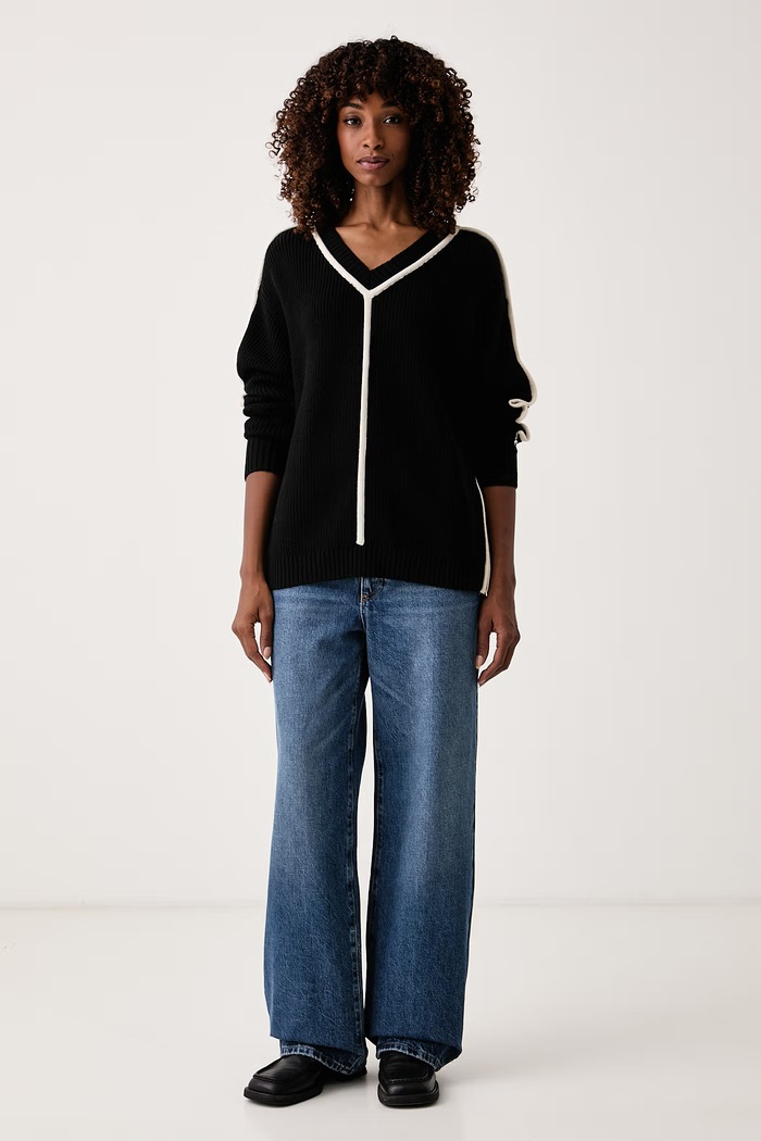 Patrizia Pepe sweter damski z wełną 8K0312.KK006 czarny AW26