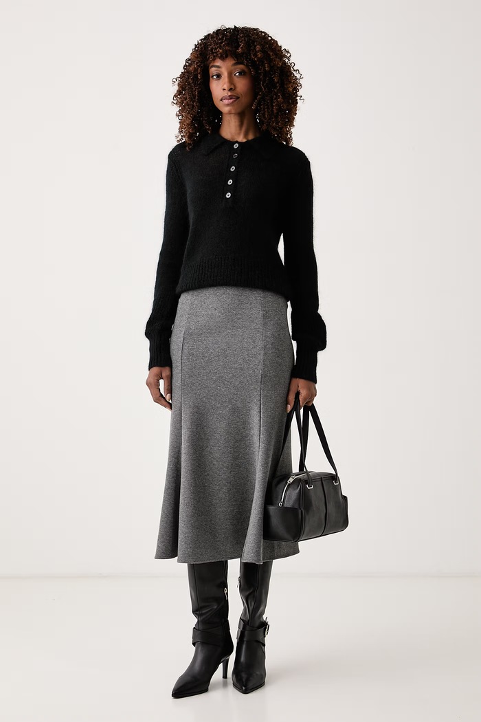 Patrizia Pepe sweter damski z wełną 8K0102.KK012 czarny AW26