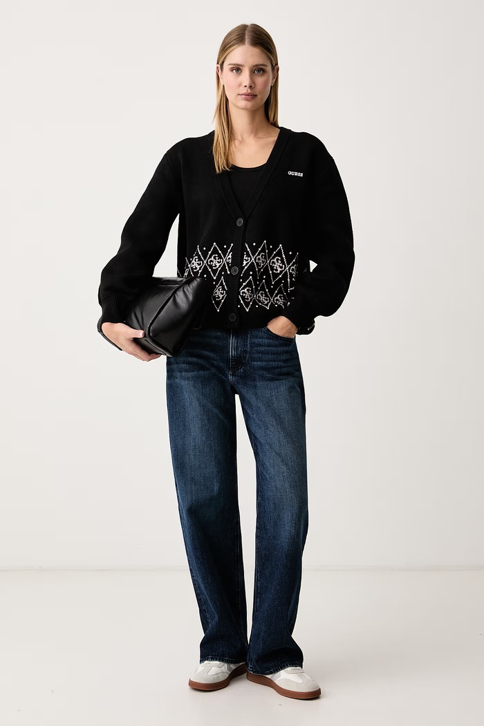 Guess Жилетка дамска LILY V6BR17.Z2279 черен AW26