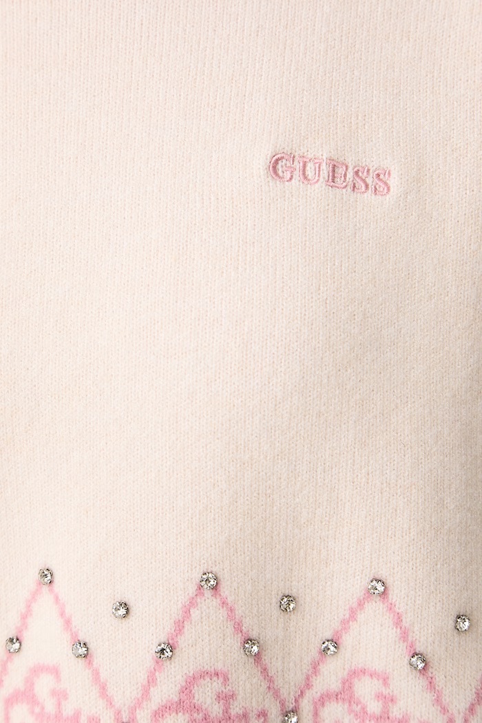 Пуловер дамски LILY Guess бежов V6BR16.Z2278