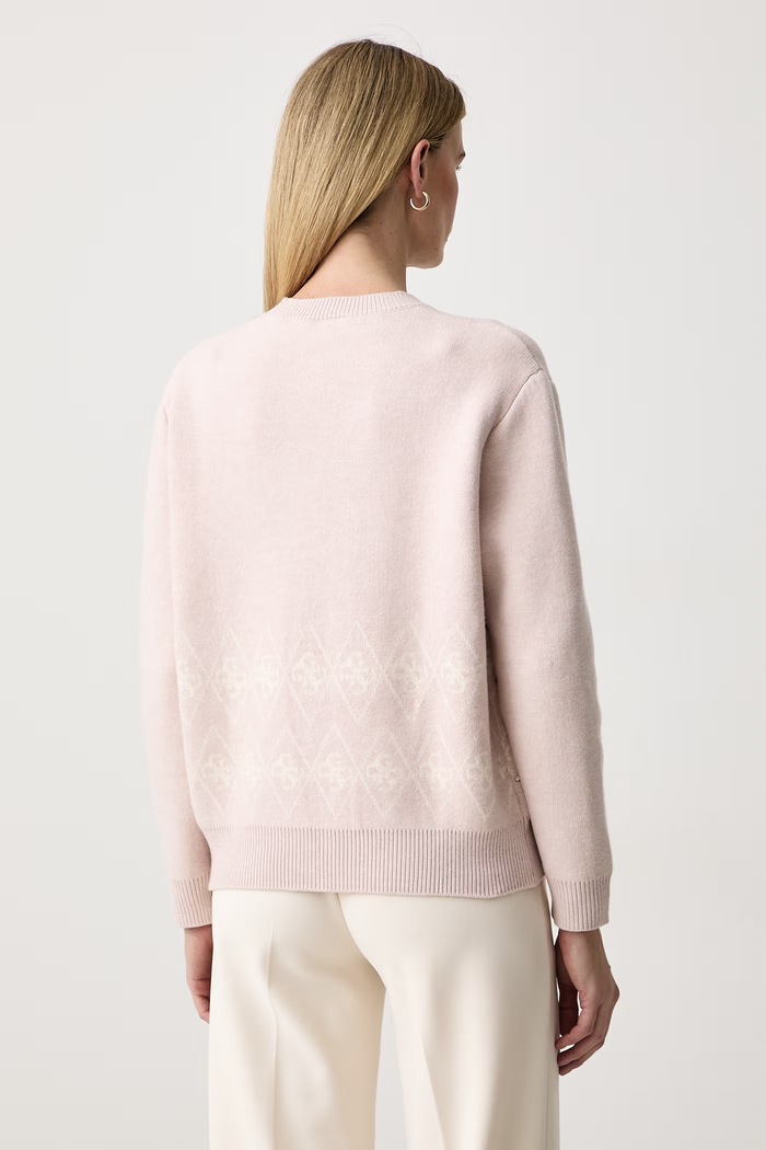 Odzież Guess Sweter damski LILY V6BR16.Z2278 różowy