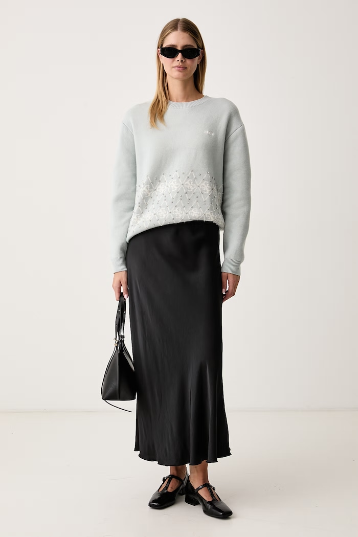 Guess Пуловер дамски LILY V6BR16.Z2278 син AW26