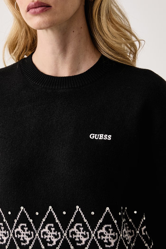Пуловер дамски LILY Guess V6BR16.Z2278 черен