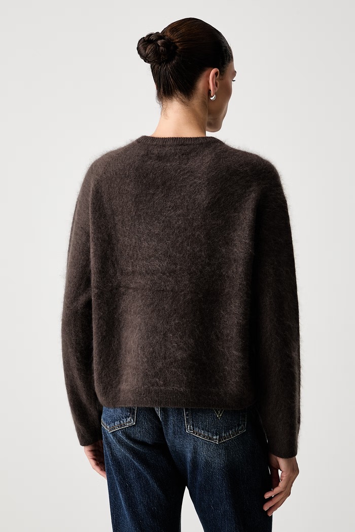 Odzież Marc O'Polo Sweter damski z wełny merino 5000014742 brązowy