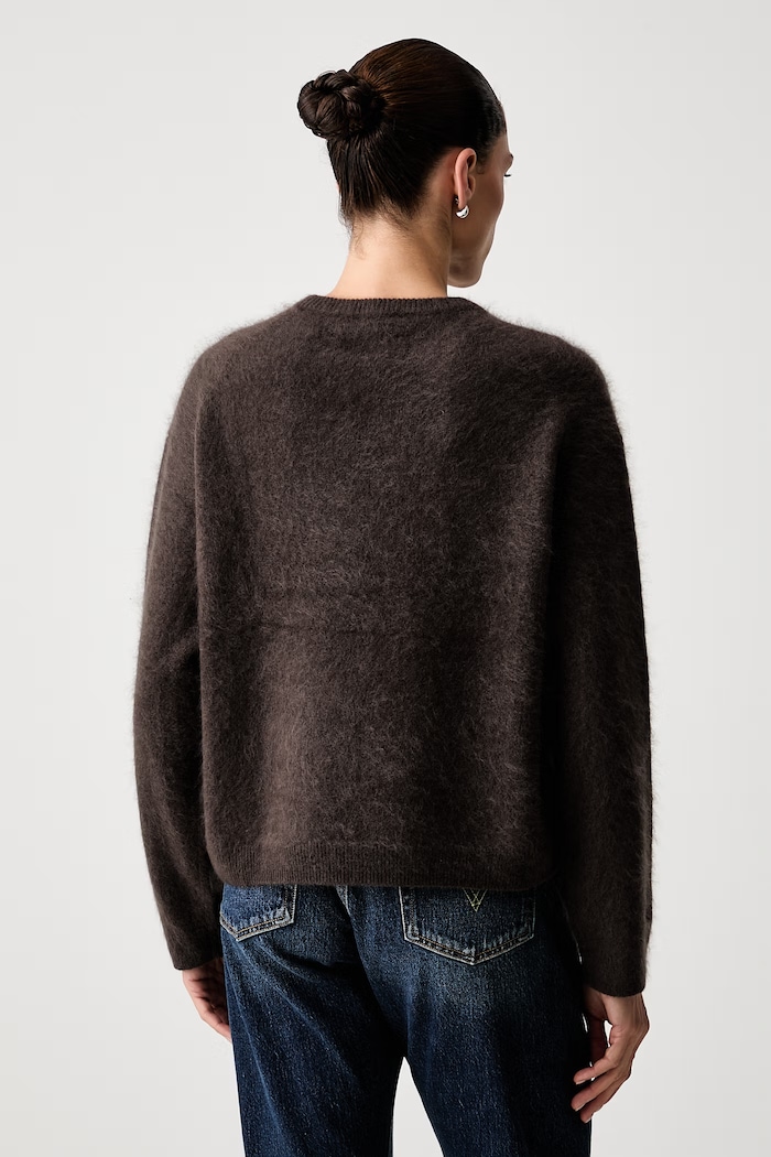 Odzież Marc O'Polo Sweter damski z wełny merino 5000014742 brązowy