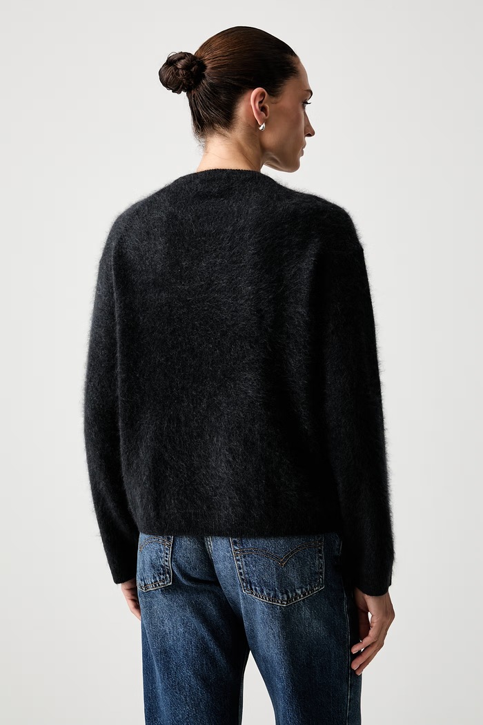 Odzież Marc O'Polo Sweter damski z wełny merino 5000014742 czarny