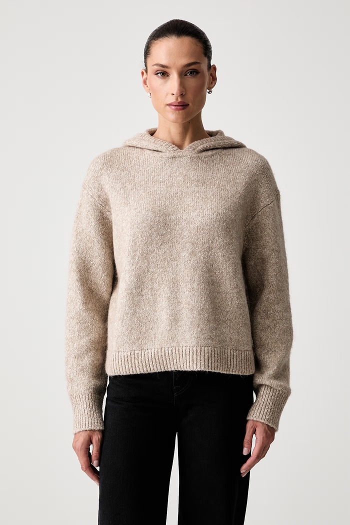 Marc O'Polo sweter damski z wełną beżowy 5000012585