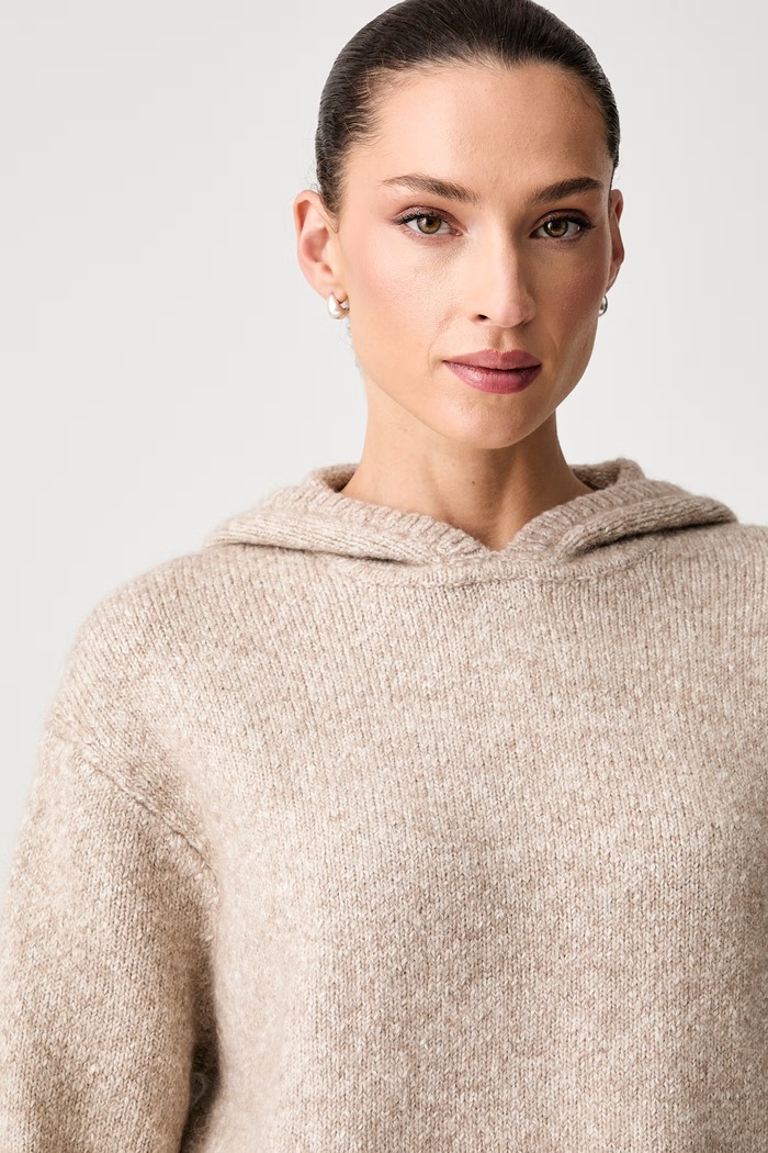 Marc O'Polo sweter damski z wełną beżowy 5000012585