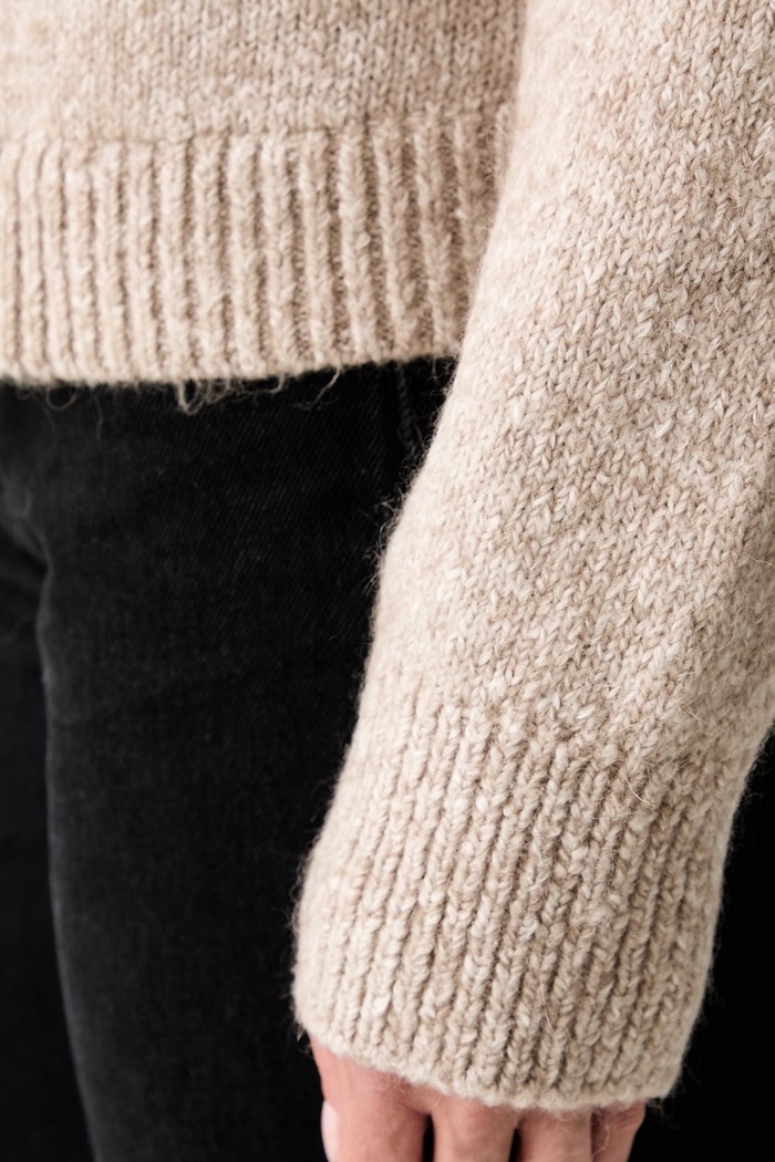 Marc O'Polo sweter damski z wełną 5000012585 beżowy