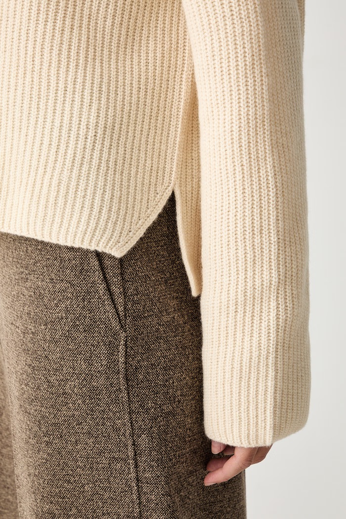 Marc O'Polo sweter damski z wełną 5000012064 beżowy