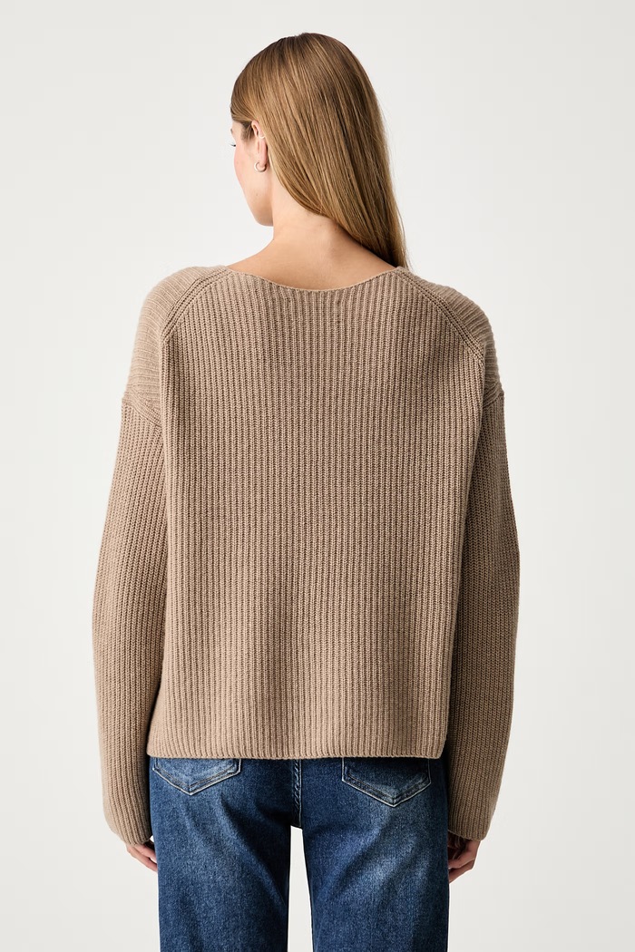 Odzież Marc O'Polo sweter damski z wełną 5000012064 beżowy