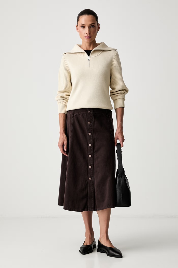 Marc O'Polo sweter damski z wełną 5000012026 beżowy AW26