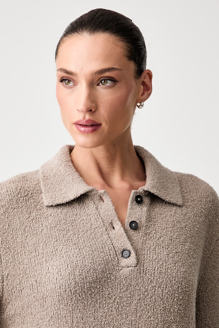 Marc O'Polo sweter damski z bawełną beżowy 5000011960