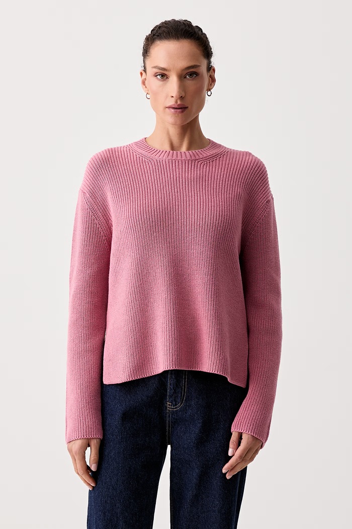 Marc O'Polo sweter damski bawełniany różowy 5000011926