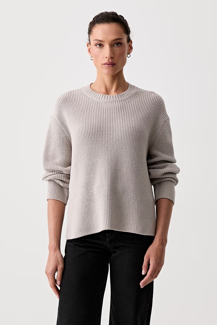 Marc O'Polo sweter damski bawełniany beżowy 5000011926