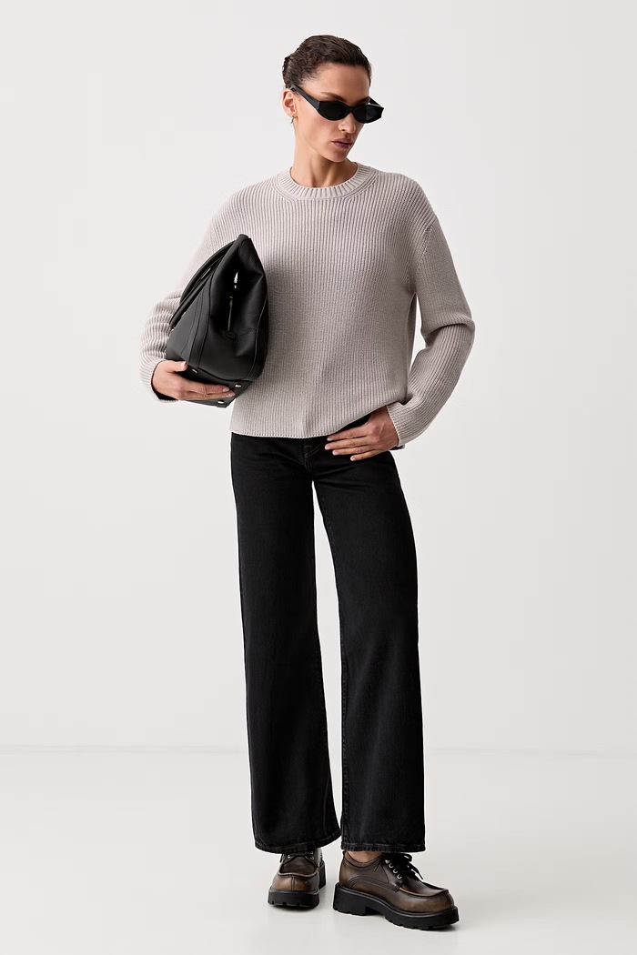 Marc O'Polo sweter damski bawełniany 5000011926 beżowy AW26