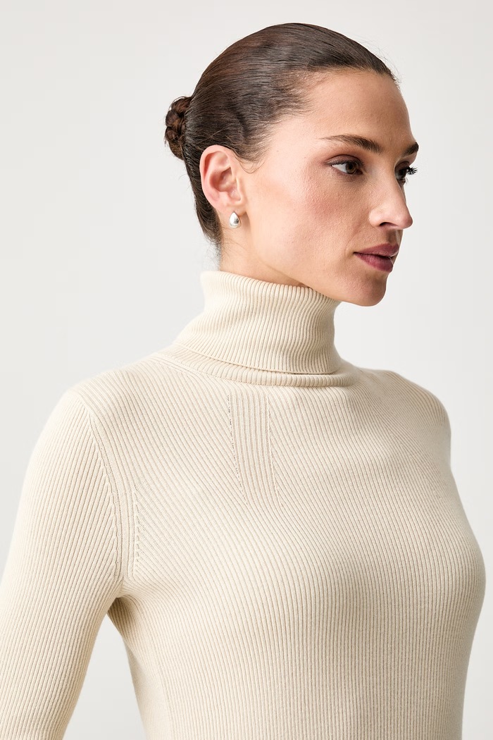 Marc O'Polo sweter damski bawełniany beżowy 5000008829