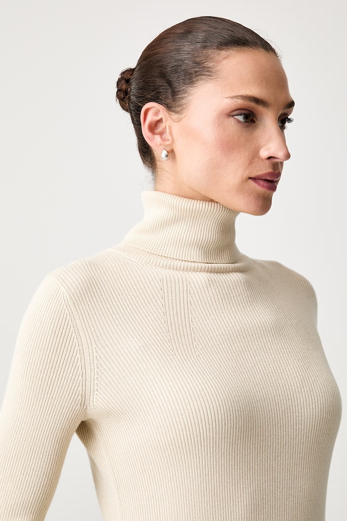 Marc O'Polo sweter damski bawełniany beżowy 5000008829