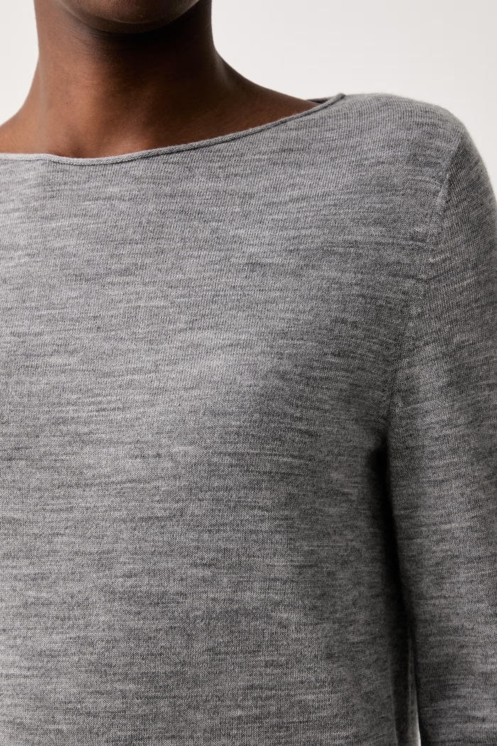 Marc O'Polo sweter damski wełniany 5000008635 szary