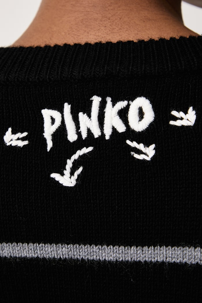 Πουλόβερ γυναικείο μάλλινο Pinko μαύρο 107502.A2PK