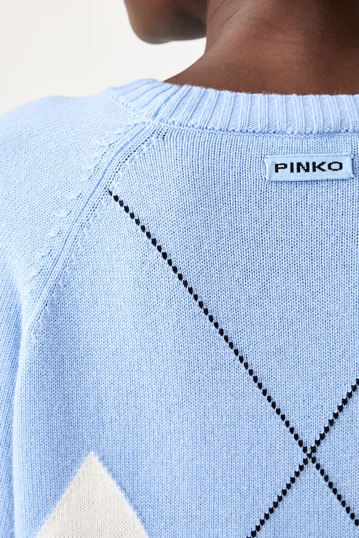 Pinko svetr dámský vlněný 107377.A3JE modrá