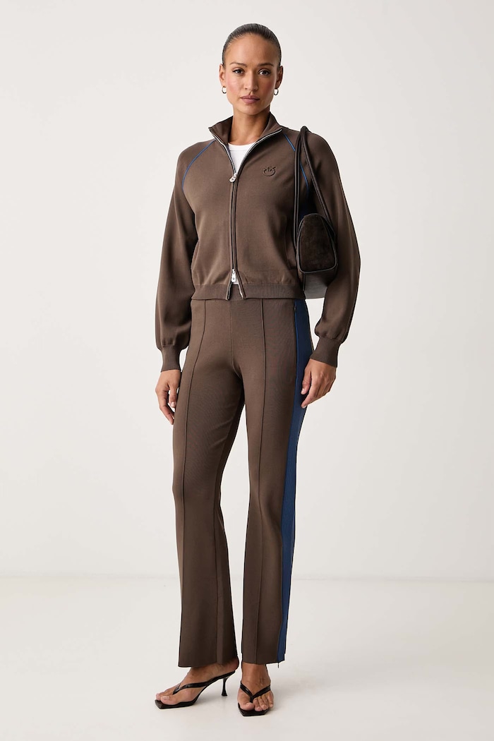 Pinko Kardigan damski z wiskozą 107353.A3J0 brązowy AW26