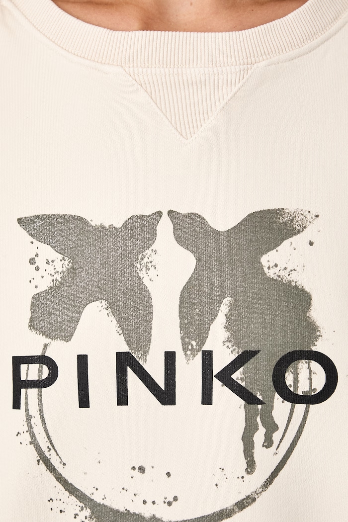 Pinko hanorac pentru femei din bumbac 107318.A3ID bej