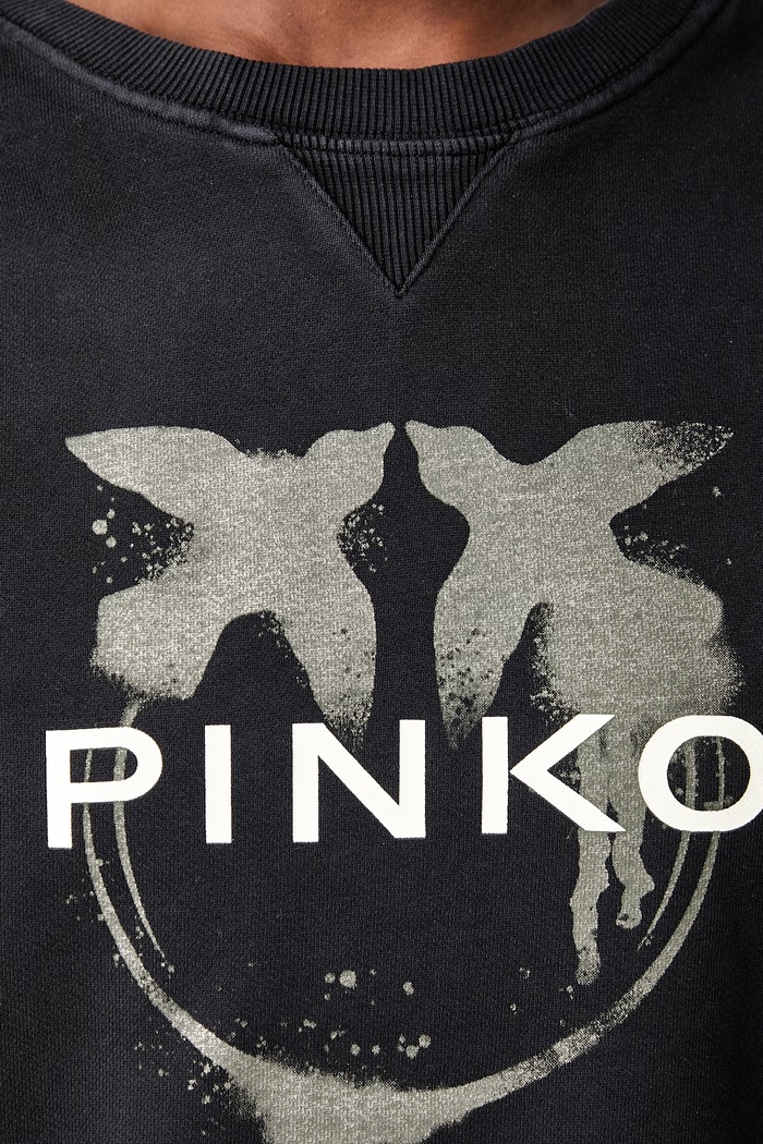 Pinko pulover ženski bombažen 107318.A3ID črna