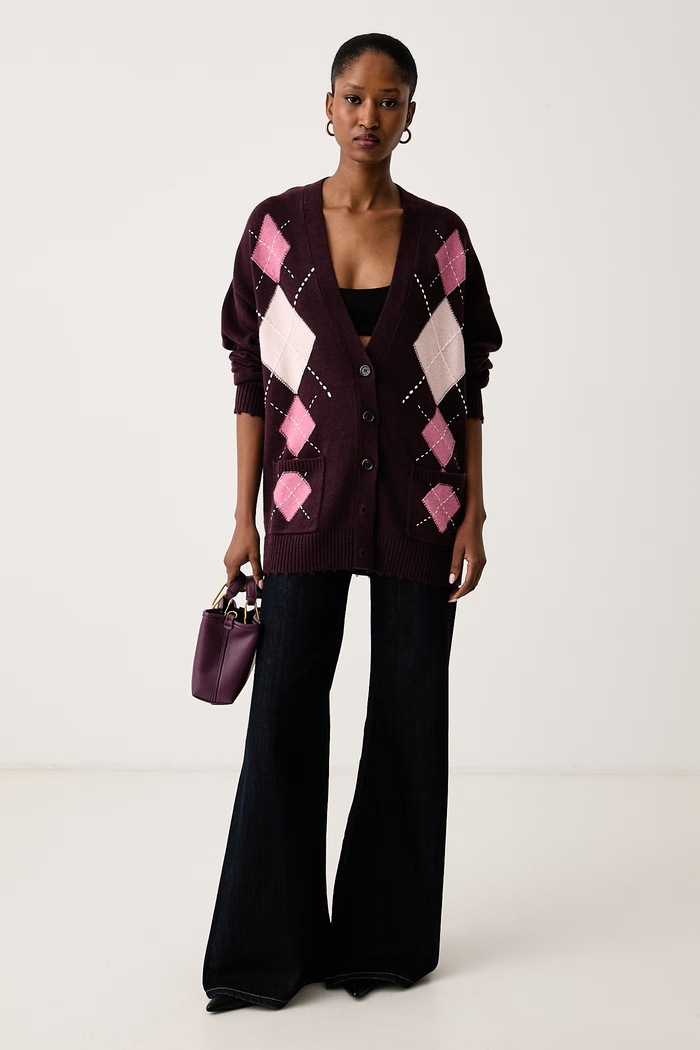 Pinko Ζακέτα γυναικεία μάλλινη 107291.A3IE μπορντό AW26