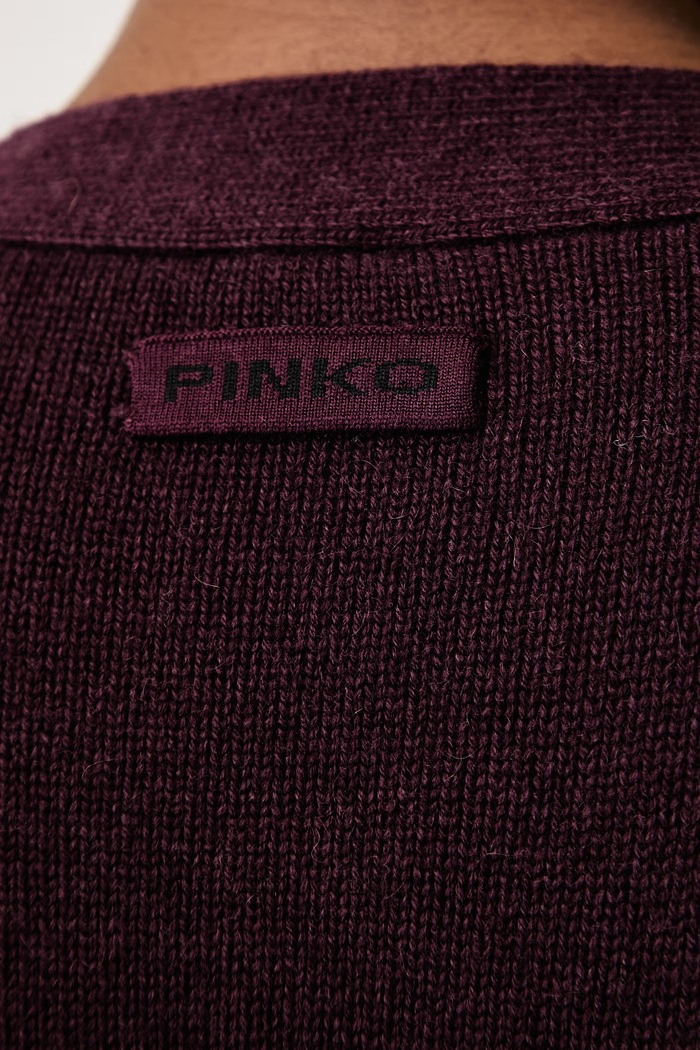Ζακέτα γυναικεία μάλλινη Pinko μπορντό 107291.A3IE