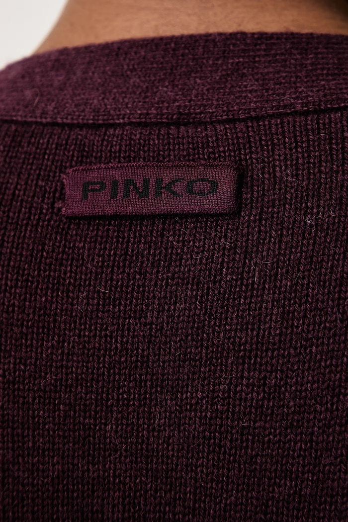 Ζακέτα γυναικεία μάλλινη Pinko μπορντό 107291.A3IE