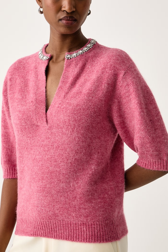 Pulover za žene s vunom Pinko 107272.A3GH roza