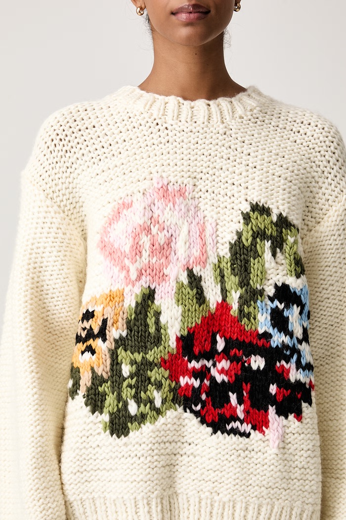 Sweter damski wełniany Stine Goya SG.AW26.K072.2497J beżowy