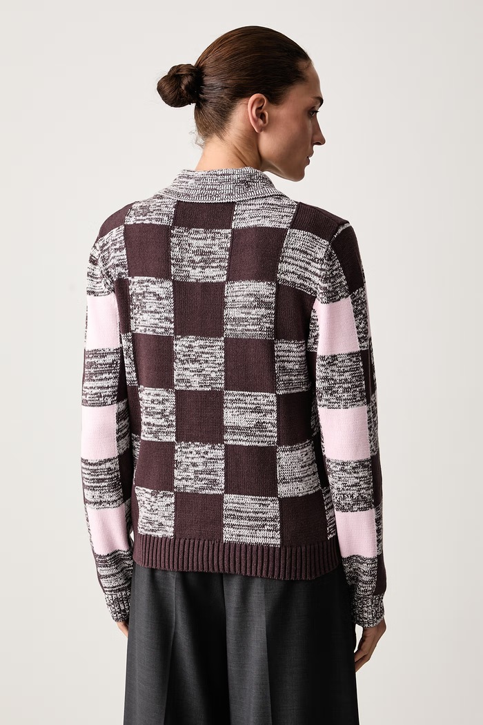 Odzież Stine Goya Sweter damski z bawełną SG.AW26.K033.2386 brązowy