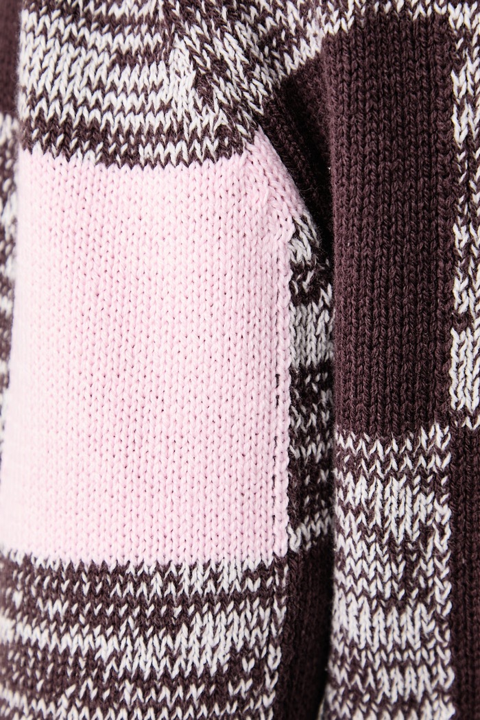 Sweter damski z bawełną Stine Goya brązowy SG.AW26.K033.2386