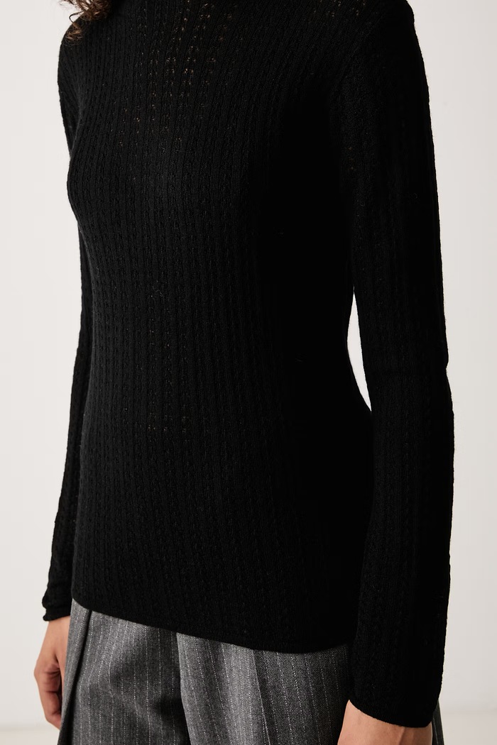 Sweter damski wełniany Joop! 30104505 czarny