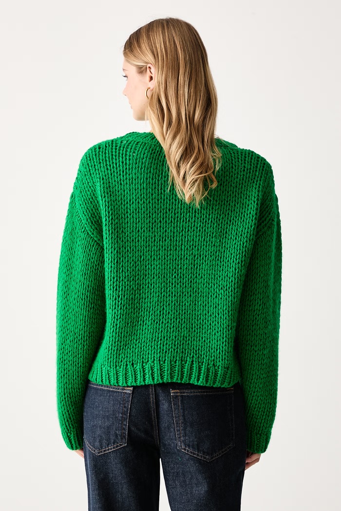 Odzież Joop! Sweter damski z wełną 30104433 zielony