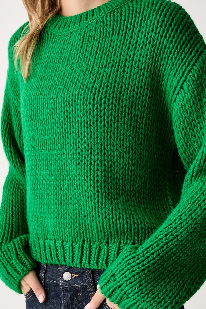 Sweter damski z wełną Joop! 30104433 zielony