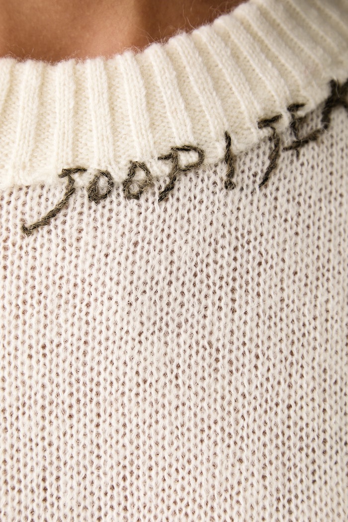 Sweter damski z wełną Joop! beżowy 30103648