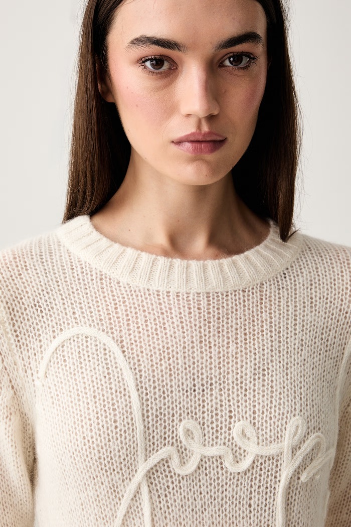 Joop! sweter damski z wełną beżowy 30103314