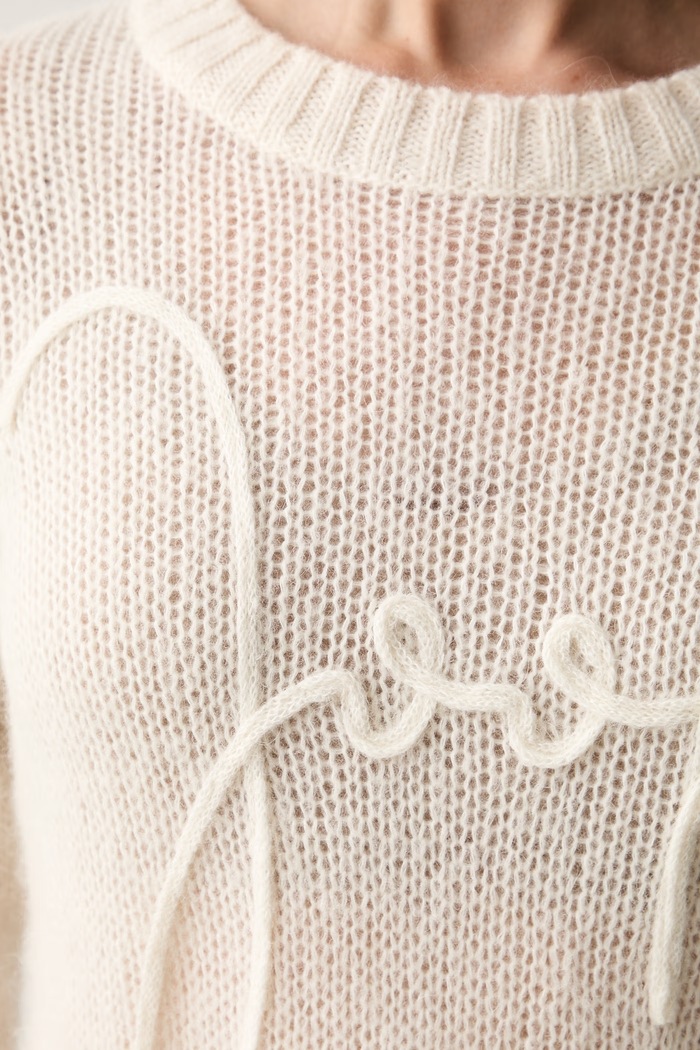 Joop! sweter damski z wełną 30103314 beżowy