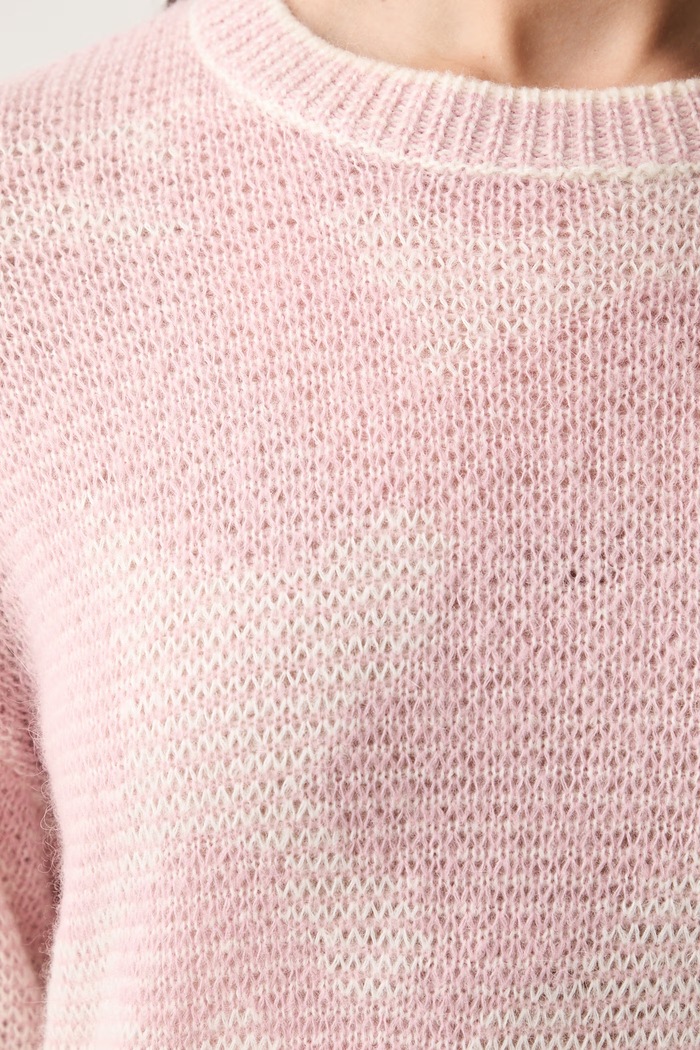 Joop! sweter damski z wełną 30103308 różowy