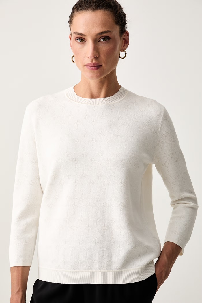 Joop! sweter damski z wiskozą beżowy 30103298