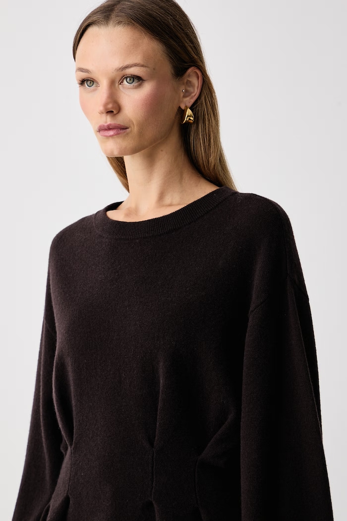Sweter damski wełniany GZmanzi Gestuz 10911492 brązowy