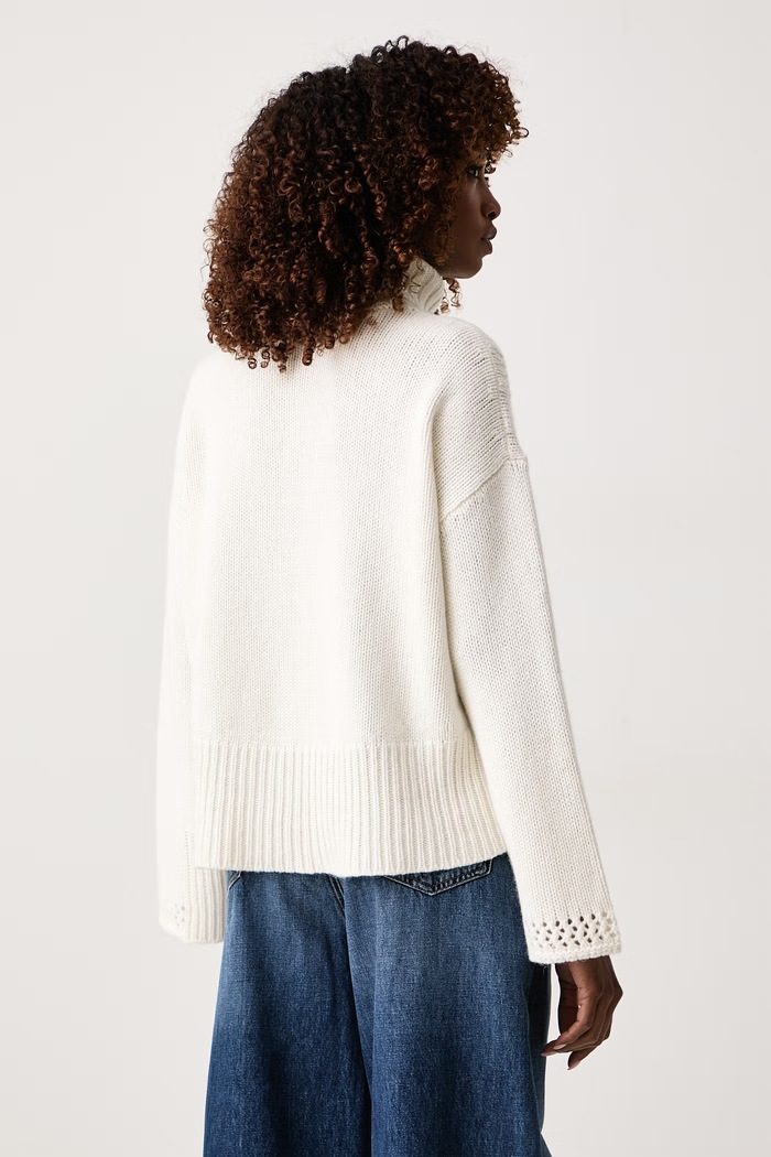 Odzież Twinset Sweter damski z wełną 262TT3353 beżowy